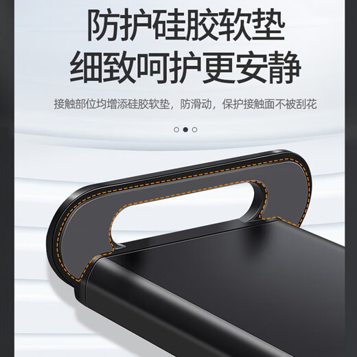 以禾（Yeehpure） 适用特斯拉Model3/Y座椅后背平板车载焕新3后排手机支架改装配件 车载座椅手机支架【双钩荣耀黑】
