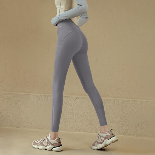 LULULMCCTN Yoga Pants Women's Summer High Waist Tight Running Pilates Professional Training Hip Lifting Fitness Sports Pants Ankola Red S