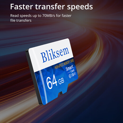 BIIKSEM driving recorder memory card dedicated memory card 32gsd card class10 car load 32g mobile phone memory card Video surveillance TF128 Bliksen white and blue card TF128 Bliksen white and blue card-32GB