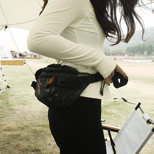 King Lua Lua bag multifunctional small waist bag crossbody shoulder bag fishing gear bag wear-resistant and water-repellent khaki