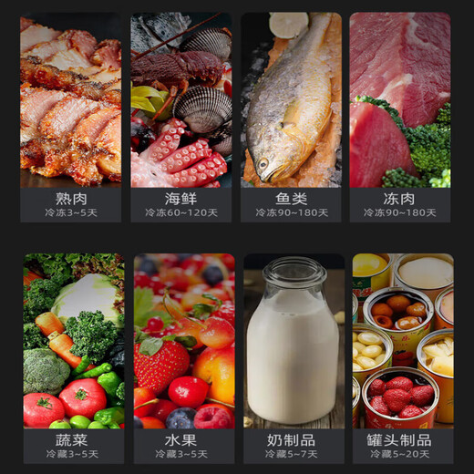 Royalstar 650L four-door commercial refrigerator, commercial kitchen vertical freezer, freezer and refrigeration dual temperature cabinet, electronic temperature control, 1.05m cost-effective model RCF(L)-4MLCD10VD