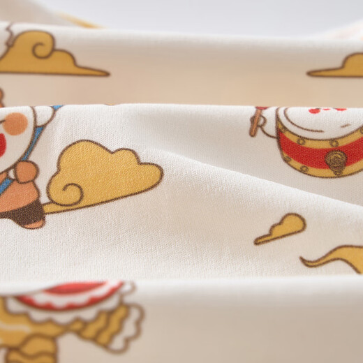 JOYNCLEON baby jumpsuit, newborn clothes, long-sleeved romper suit, baby pure cotton warm autumn and winter clothing, Xiangyun Longbao Hayi 66cm