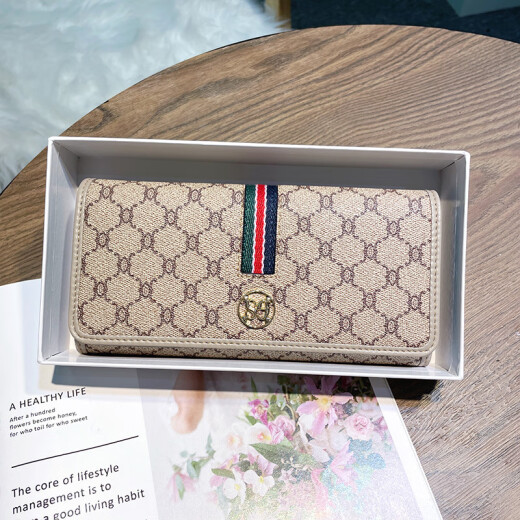 Kalkulat/scharfe Frauen Brieftasche Langes Kuhlatten-Brieftasche 2025 Neue Multi-Card-Kartenbeutel große Kapazität Mode Brieftasche Schwarz