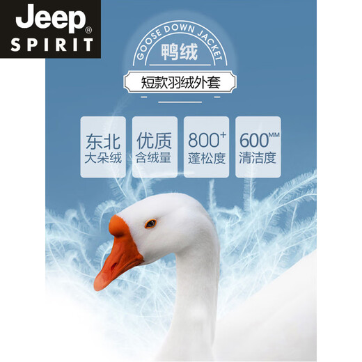 Jeep Spirit Men and Women's Même veste en bas pour hommes à capuche hivernale à capuche de travail de travail extérieur de la veste de canard chaud épaissis 9856 Modèles Orange détachable Hat S