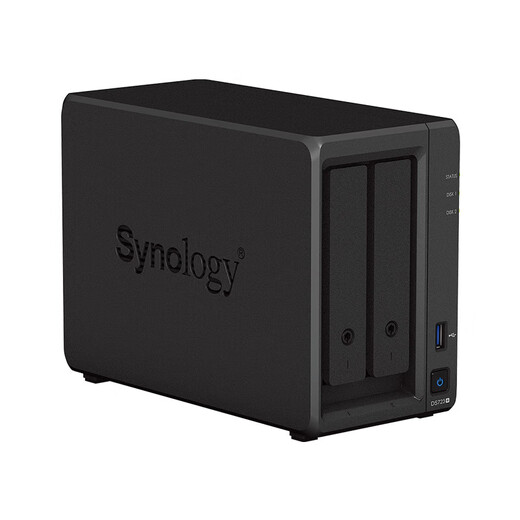 群晖（Synology）DS723+ 双盘位企业级nas网络存储服务器 个人私有云网盘 备份一体机 2G内存 4TB【酷狼4T*1】