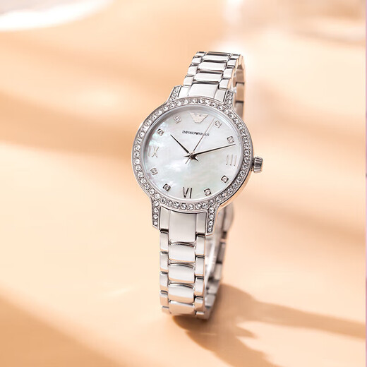 
ARMANIA watch women's nickname star series steel belt quartz fashion diamond-set women's wrist AR11150