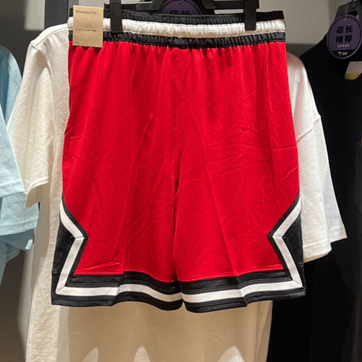 耐克（NIKE）男裤夏季新款运动裤跑步训练舒适透气健身休闲宽松短裤 DX1488-687/红色 L