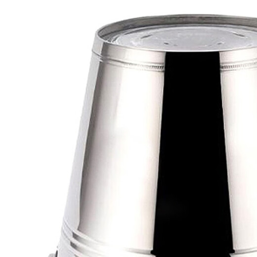 Wenstan W728 stainless steel water lifting bucket, property sanitation hotel cleaning bucket portable outdoor construction site water storage bucket car wash bucket No magnetic thickened bucket without cover 10L