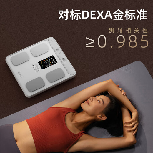 沃莱（ICOMON）体脂秤高精准八电极智能体重秤健身房专用电子秤自有APP人体健康数据监测体脂仪 八电极双频体脂秤-P6【白色款】