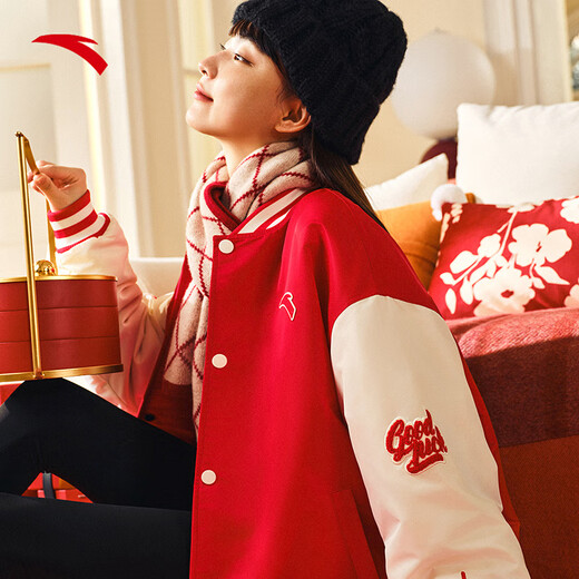 Anta waterproof water polo cotton jacket thickened loose flight jacket winter neutral fashion new year limited jacket