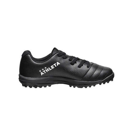Athleta Asilita Football Shoes Grundschule Kinder gebrochene Nägel TF Training Turnschuhe Künstliche Gras 12013J BLK [Schwarz] 38,5 (230 mm) Geeignet für normale Fußgrößen 35 Größen