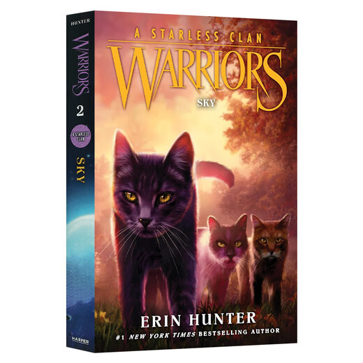 进口英文原版Warriors 猫武士第八部曲 12345 1-5册单册 儿童成长励志 英文奇幻小说 小学初中青少年课外兴趣读物 英语学习章节桥梁书HarperCollins 2：天穹将倾 平装 猫武士