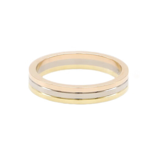 Cartier ring TRINITY series 18K gold three-color ring wedding ring 3.5mm pre-sale Chinese Valentine's Day gift 5mm pre-sale