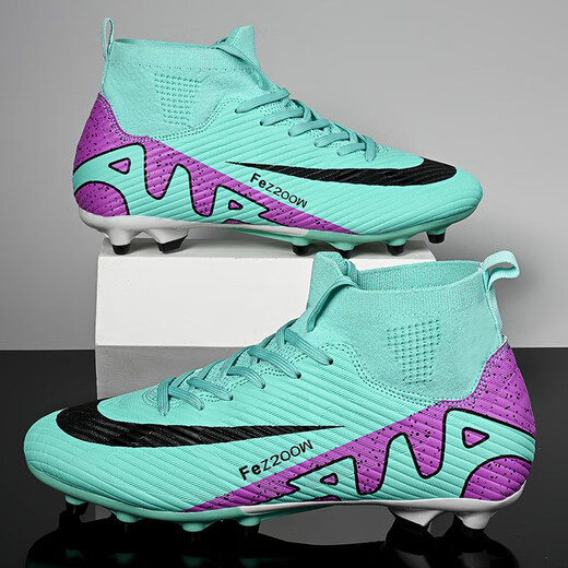 KUNY exports Ronaldo Assassin 16 new high-top football shoes men's broken nails children adult competition student training moonlight broken nails 40