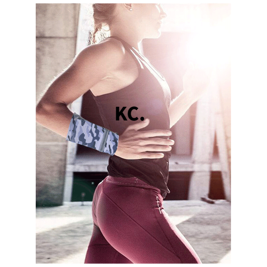 Kaooseen wrist mobile phone bag, arm wrist bag, sweat towel, running arm bag, sports mobile phone wristband for men and women, K03 plant pattern, weight 80 to 130, Jin Jin equals 0.5 kg, S size recommended