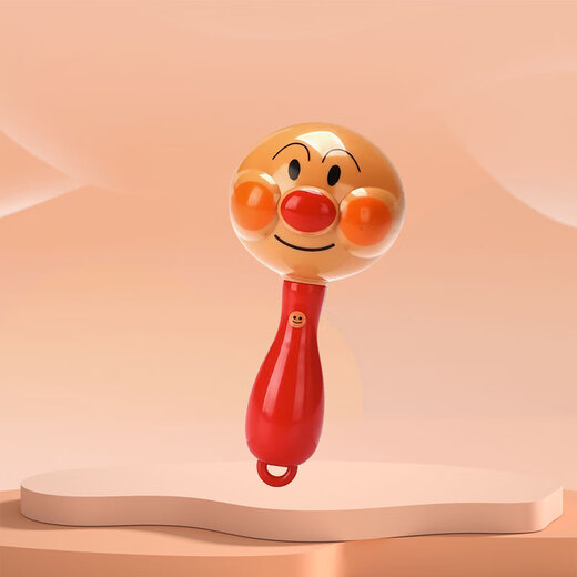 Le Yingqi Anpanman Rassel für Neugeborene, Sandhammer, Rassel, Komfortspielzeug, 0–6–12 Monate, Baby, Greifhand, schütteln, 1 Sandhammer