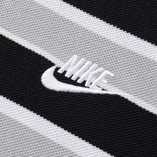 耐克（NIKE）男装 2025夏季新款潮流时尚运动服条纹短袖舒适透气翻领POLO衫 FN3897-010 L