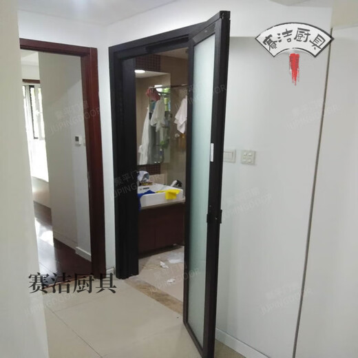 妙普乐16极窄边框pt门推拉180°平开一体门pd门卫生间门厕所门平推折叠 景直下钢化玻璃【磨砂/透明】