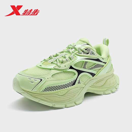 
XTEP (XTEP) [same model in the store] Meili sneakers women's shoes new thick sole versatile fashion casual shoes 9761 Jelly green 38