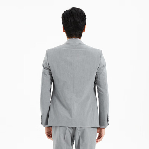 Lilang Youth Business Men's Wear Shopping Mall Same Style Suit Men's TR Blended Formal Two-piece Set Q5CXF06 Medium Gray 165A
