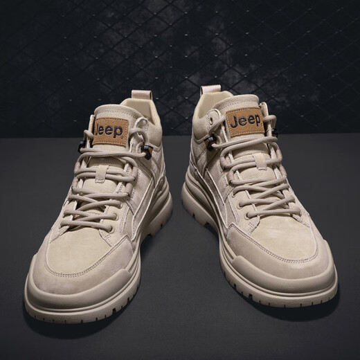 Jeep Jeep Schuhe Herren Frühlings- und Herbst Martin Boots mitten in atmungsaktiven Wanderschuhen Outdoor-Wüstenstiefel Casual Work Shoes Schuhe