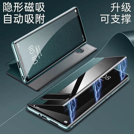 Zhaoxuan [First Lileer Cowhide] For Honor Magic7pro Mobile Phone Case Nouveau volet magnétique en cuir MAGIC7 Case de protection commerciale haut de gamme complète [noir élégant] First Caler Cow-Hide Magnétique Fap Honor Magic7