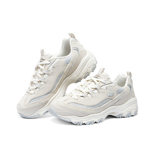 Skechers Milk Tea Bear 3rd Generation Women's Shoes Retro Panda Dad Shoes Thick-soled Heightening Shoes Versatile Casual Sports Shoes 896276