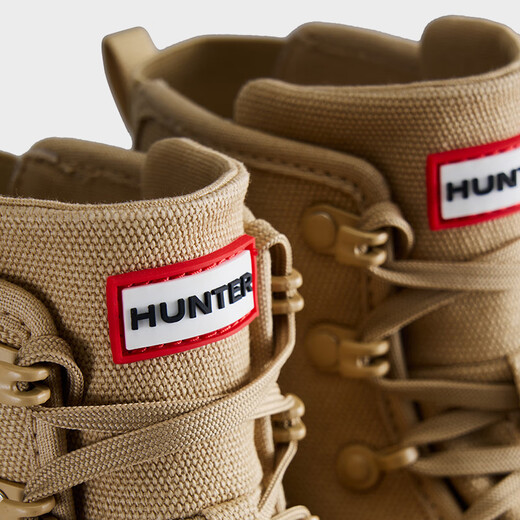 HUNTER女鞋猎鸭靴高帮靴户外防泼水防滑徒步登山鞋休闲马丁靴女靴 沙褐色/SCC 36