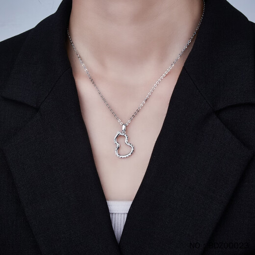 Jibaolou PT950 platinum pendant hollow gourd platinum pendant (excluding chain) 2.12g