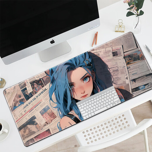 Xingzeji animación almohadilla de ratón súper grande 2D juego e deportes e almohadilla de teclado de oficina personalizada