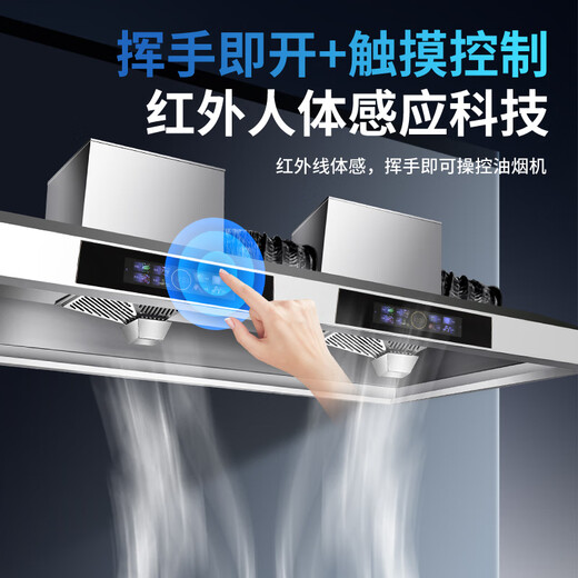 ZHENSHIDAI [Prise en charge Installation sur place] Machine intégrée Purificatrice de hottes commerciales, grande aspiration rurale de terre rurale Stove Firewood Stove Restaurant Canteen Restaurant Férum de Fume en acier inoxydable respectueux de l'environnement 120 * 80 * 45cm (modèle clé 680 Watt Single Van) Self-install (modèle phare)