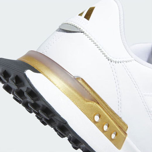 Adidas golf shoes S2G SL LEATHER24 new men's comfortable and stable casual shoes golf running shoes for men ID8699 white/white/gold 48 (UK11.5)