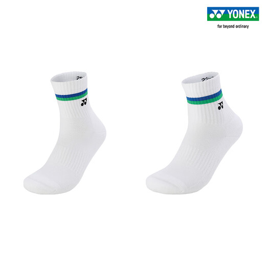 YONEX/Yonex 145134BCR/245134BCR Chaussettes de badminton Absorbant la transpiration et respirantes Trois paires de chaussettes mi-tube 245134BCR Blanches Trois paires (modèle femme) Problèmes de non-qualité, les sous-vêtements ne peuvent pas être retournés ou échangés