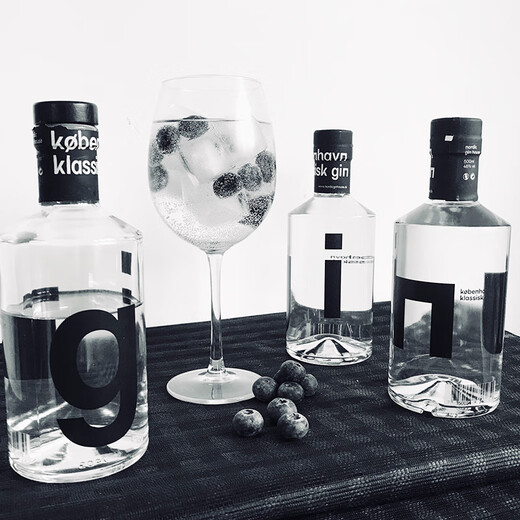 Northern Lights Gin (Bivrost) Importada de la botella de una sola botella de 500 ml de Nordic Original Copenhagen Copenhagen