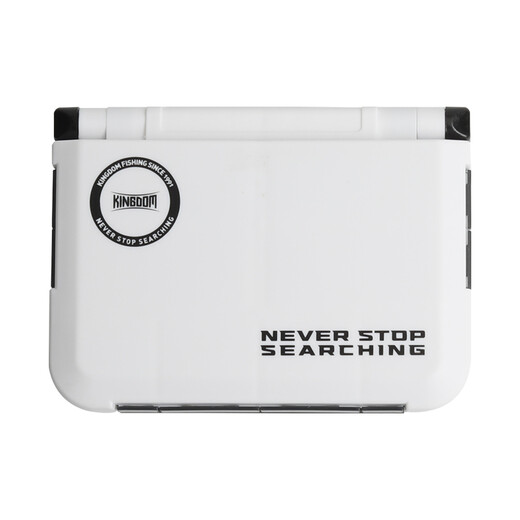 König Luya Box Fischereizubehör Box Multifunktional Doppelschichtbox Micro Luya Bad Box Multi-Layer Storage Box Fishing Tackle Box Weiß/Große Größe