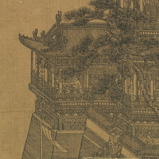 
Yuanxia Yong Yellow Crane Tower Picture Ancient Landscape Scroll Famous Paintings Replica Antique Paintings Decorative Hanging Paintings Yuan Ni Zanjun Stone Ancient Rail 12134 50X66 cm (stained by spray paintings) Mounted milky white vertical scroll (Xuanxiu
