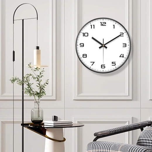 Made in Tokyo, Zhishi series wall clock clock wall clock living room 2025 new quartz clock 30cm star black