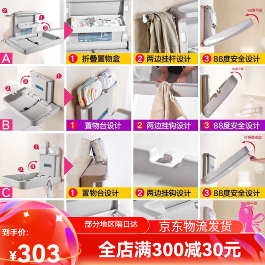 Linda mesa de pañales para bebés de tercer baño de conejo Príncipe Mesa de cuidado del bebé de la pared Medra por la pared Maternal e infantil Silla de cuidado de la habitación