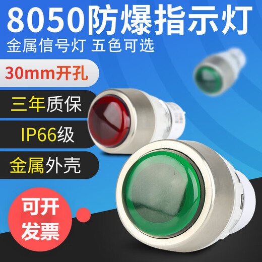 BD8050 metal head explosion-proof explosion-proof signal light LED explosion-proof power indicator light 220V380V24V 24/36V white