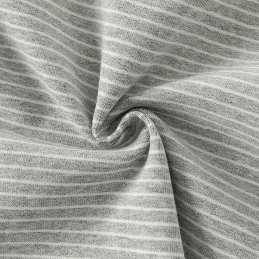 DAVE&BELLA new autumn and winter children's striped t-shirt baby half turtleneck top boys' clothes children's long-sleeved bottoming shirt gray DB4243492 100 cm (recommended height 90-100cm)