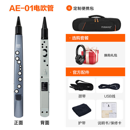 罗兰（Roland）ae01电吹管电萨克斯自带音源民族音色ae05c初学入门电子管乐 罗兰AE01电吹管标配+礼包