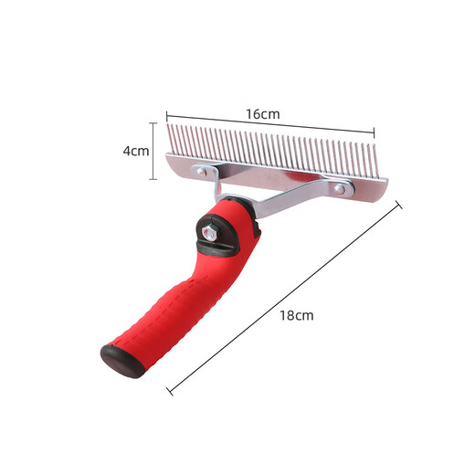 Guapai German Shepherd special nail rake comb dog hair comb to remove floating hair cleaner dog hair detangling comb pet hair removal comb nail rake comb with rubber grip/combing is not tiring