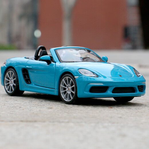 1:24 Porsche 718 boxster simulated alloy sports car model toys gift ornaments #21087 Porsche 718 red
