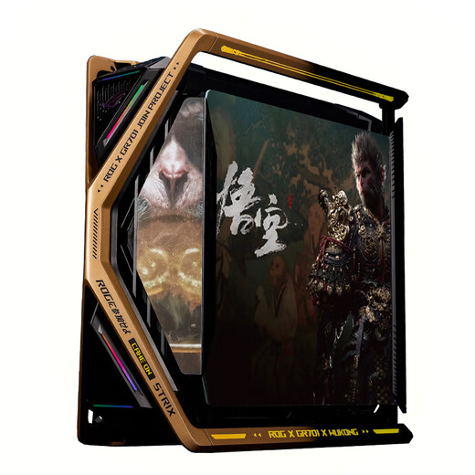 ASUS ROG GR701 God of Creation White chassis Fubuki EVA series customized UV printing color change full tower theme customized chassis Suede leather customized ARGB full set of light panels Black Myth Wukong black chassis + full set of UV light panels Existing solution customization