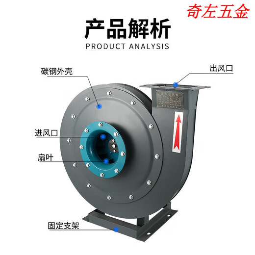 Jingxinda 9-19 Centrifugal fan High-pressure centrifugal fan Ventilator Push ventilation fan Tunnel fan 9196.3A22KW380V