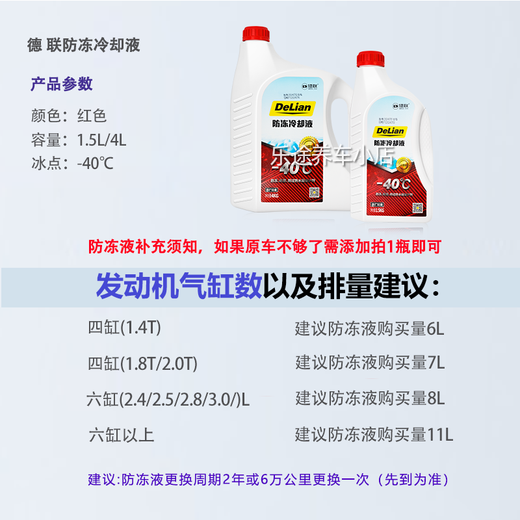 Volkswagen suitable for FAW Sagitar Lavida Passat Tiguan Skoda special original antifreeze red G12G13 cooling 1.5kg -40 red Volkswagen 2025 upgraded model