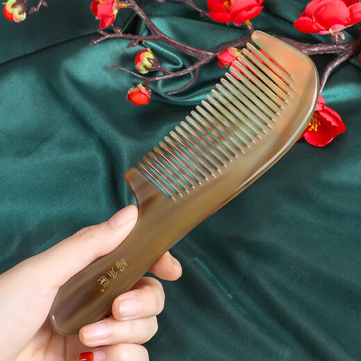 Fujiaojiang Authentic Natural Cow Horn Peigt Birthday Gift Bijie Cadeau pour la petite amie de professeur Mère femme Cœur pratique