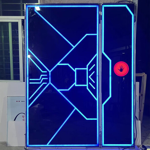 MEXEMINA科技门掌纹门 网红门科技门触控隐形门酒吧掌纹门电动感应门科的 图案