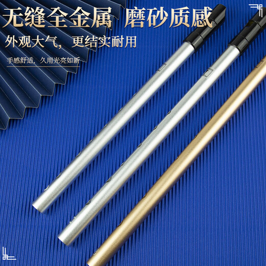 杉贝爱尔兰哨笛C调D调笛子儿童初学者高音直笛竖笛六孔乐器 演奏款D调银色+丰富