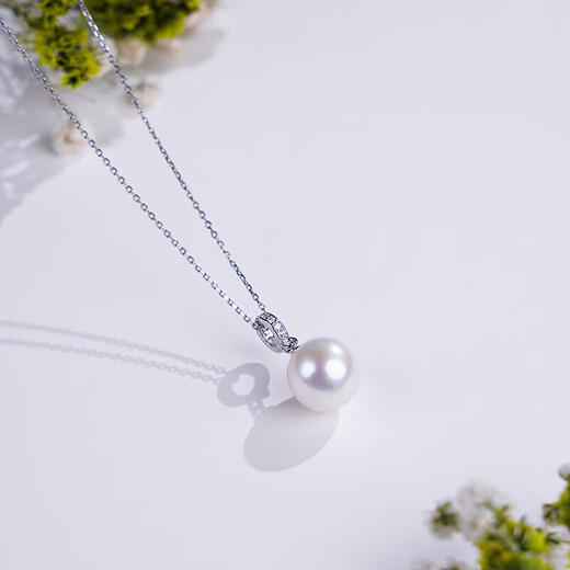 Tahitian Freshwater Pearl Pendant 11-12mm 925 Silver Universal Buckle Necklace Edison Pearl for Wife and Mom